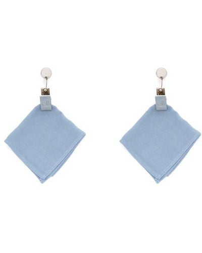 Jacquemus Handkerchief Drop Earrings - Blue
