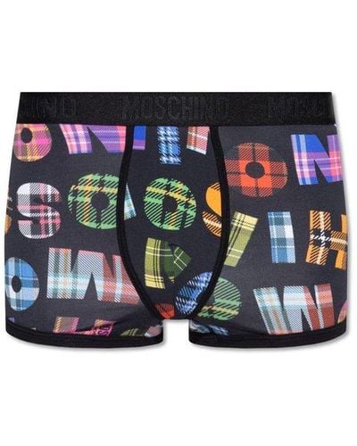 Moschino Branded Boxers - Blue