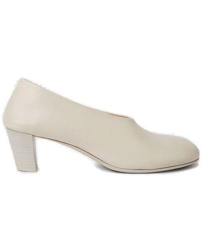 Marsèll Biscotto Round-toe Court Shoes - Natural
