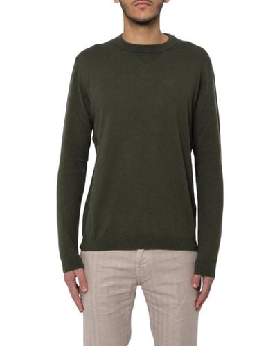 Woolrich Crewneck Long-sleeved Sweater - Green