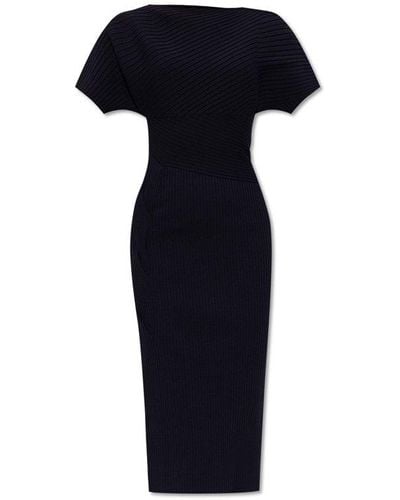 Diane von Furstenberg 'clara' Ribbed Dress, - Blue