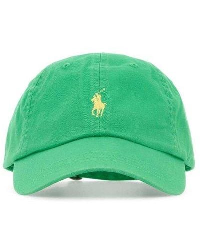 Polo Ralph Lauren Logo Embroidered Baseball Cap - Green