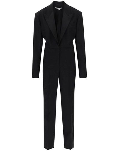 Stella McCartney Wool Tuxedo Jumpsuit - Black