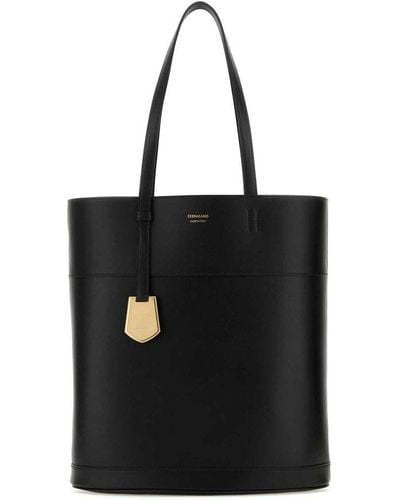 Ferragamo Charming Tote Bag N/S (S) - Black