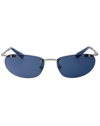 Swarovski Frameless Sunglasses - Blue