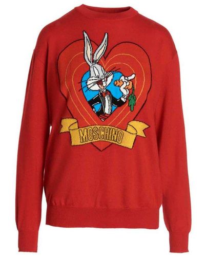 Moschino Bugs Bunny Sweater - Red