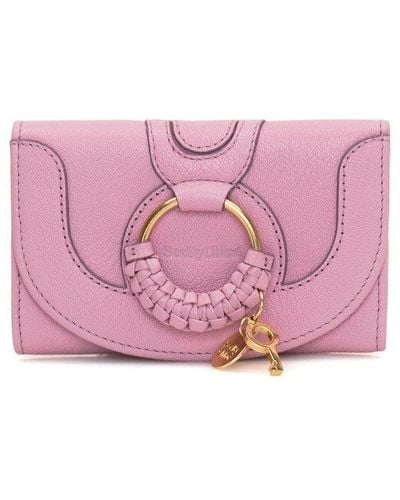 See By Chloé Hana Compact Wallet - Pink