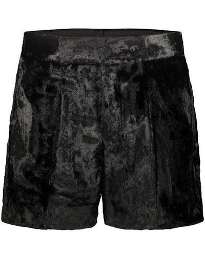 SAPIO N°7c Velvet Shorts - Black