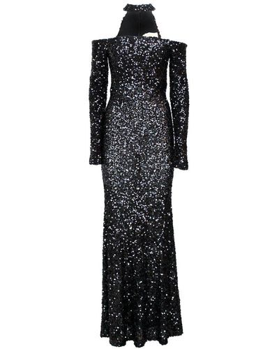 Aniye By Bia Long Sequined Dress - Black