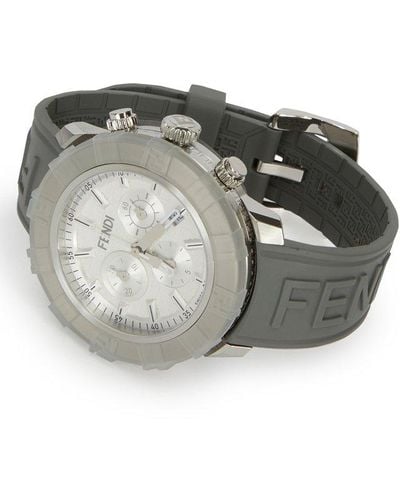 Fendi Ff Motif Bracelet Watch - Grey
