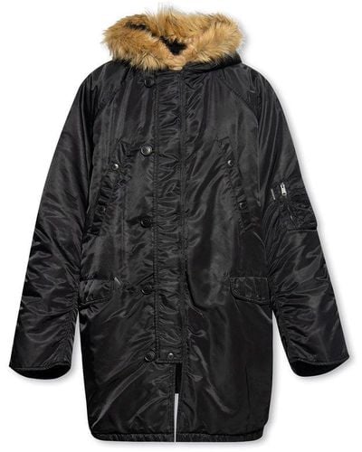 Balenciaga Hooded Jacket - Black