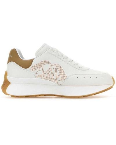 Alexander McQueen Sprint Runner Lace-up Trainers - White