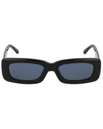 Linda Farrow X The Attico Rectangular Frame Sunglasses - Blue