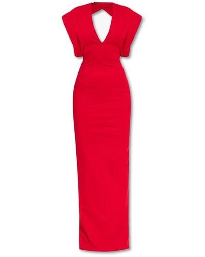 The Attico 'kara' Maxi Dress - Red