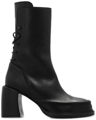 Ann Demeulemeester Carine Heeled Ankle Boots - Black