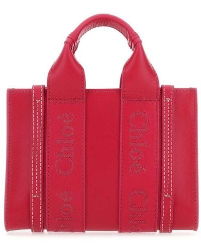 Chloé 'woody Mini' Handbag - Red