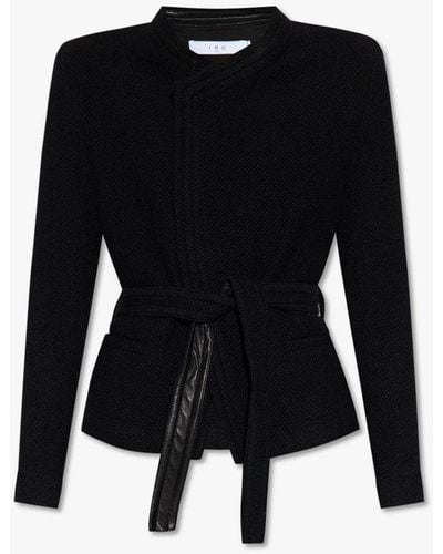 IRO Belted Jacket, - Black