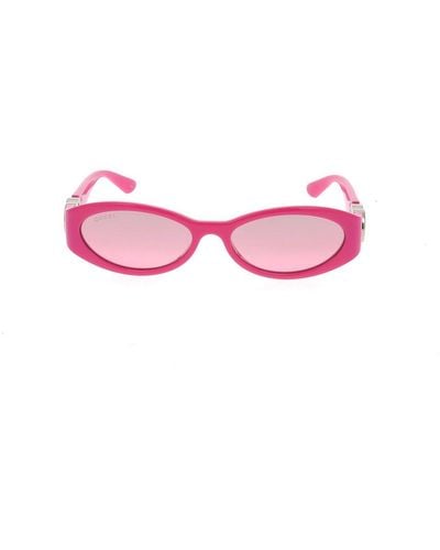 Gucci Oval-frame Sunglasses - Pink