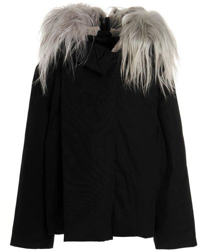 Rick Owens Secret Parka Down Jacket - Black