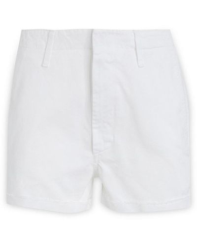 Dondup Logo-plaque Shorts - White
