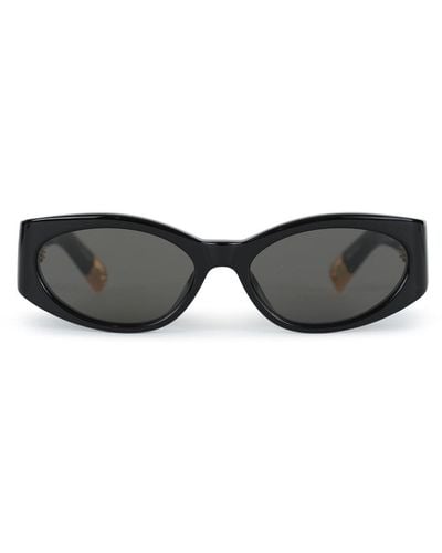 Jacquemus Oval Frame Sunglasses - Black
