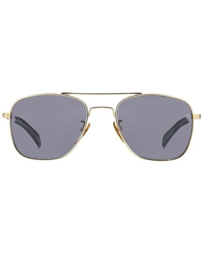 David Beckham Gold Metal Sunglasses main image 0