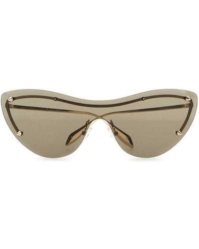 Alexander McQueen Cat-eye Frame Sunglasses - Metallic