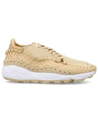 Nike Air Footscape Woven Lace-up Trainers - Natural