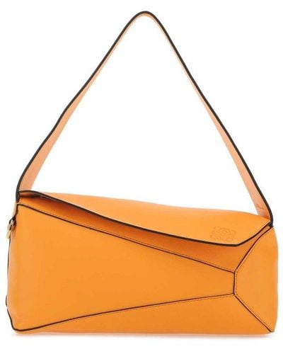 Loewe Puzzle Hobo Shoulder Bag - Orange