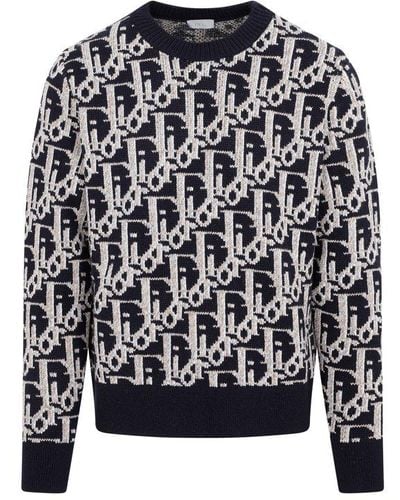 Dior Wool Oblique Sweater - Black