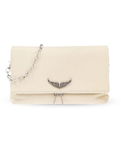 Zadig & Voltaire 'rocky Swing Your Wings' Shoulder Bag - Natural