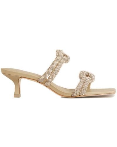 Cult Gaia Agyness Knot Detailed Sandals - Natural