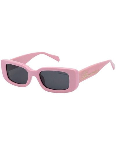 Blumarine Rectangle Frame Sunglasses - Black