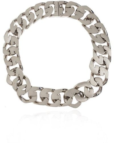 Givenchy Silver Brass Necklace - Multicolour
