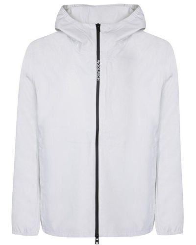Woolrich Pacific Two Layers Zipped Jacket - White