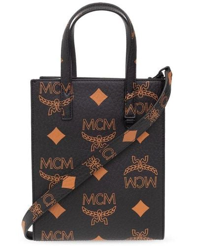 Black MCM Tote bags for Men | Lyst