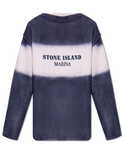 Stone Island The 'marina' Collection Sweater, - Blue