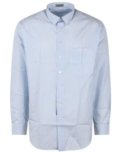 Dior Striped Long-sleeve Shirt - Blue