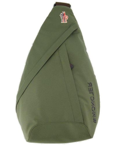 3 MONCLER GRENOBLE Logo Patch Belt Bag - Green