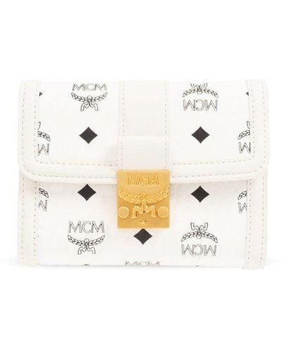 MCM Wallet With Logo - White