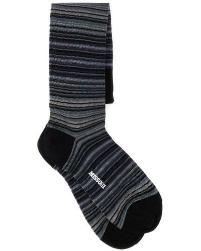 Missoni Striped Knit Socks - Black