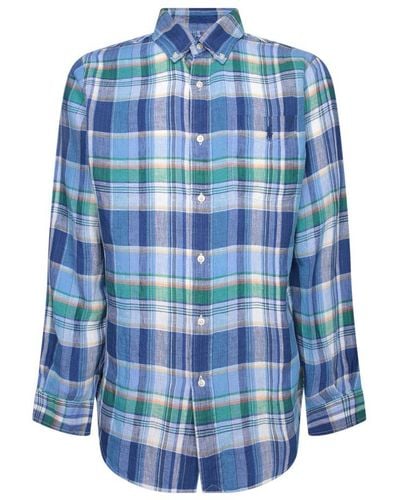 Polo Ralph Lauren Checked Buttoned Shirt - Blue