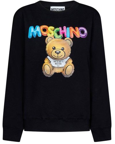Moschino Inflatable Teddy Bear Sweatshirt - Black