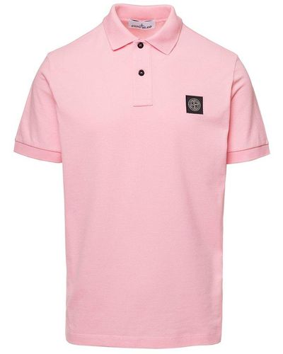Stone Island T-shirts And Polos - Pink