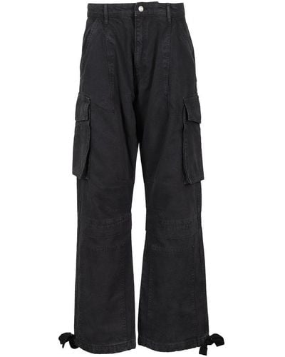 Moschino Jeans Wide-leg Cargo Pants - Black