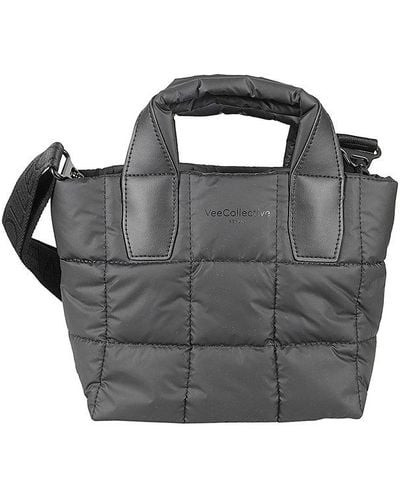 VEE COLLECTIVE Padded Mini Top Handle Bag - Black