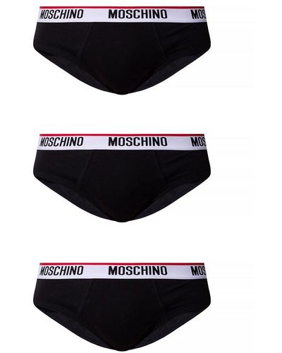Moschino Briefs Three-pack - Black