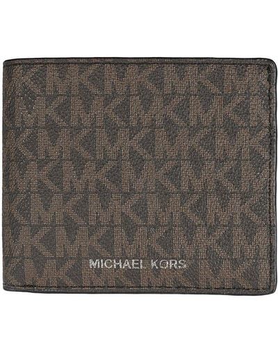 Michael Kors Monogram Bi-fold Wallet - Grey