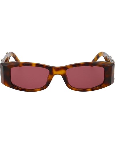 Palm Angels Angel Logo Lettering Sunglasses - Brown