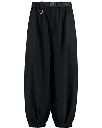 Y-3 Wool Blend Pants - Black